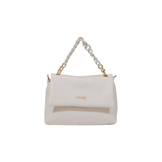White Polyester Handbag