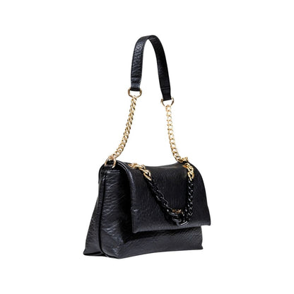Black Polyester Handbag