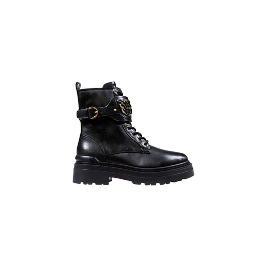 Black Leather Ankle Boots