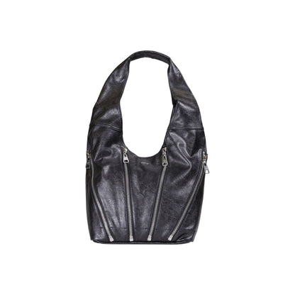 Black Polyester Handbag