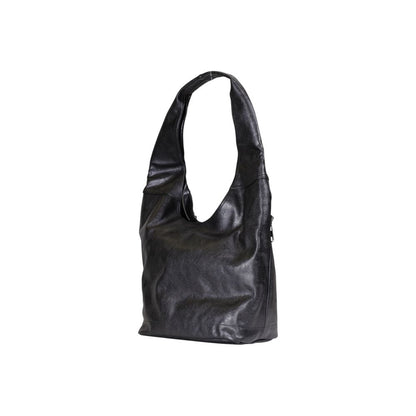 Black Polyester Handbag