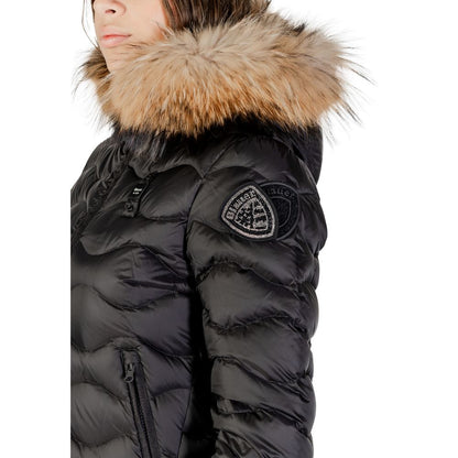 Black Polyamide Trench Coat