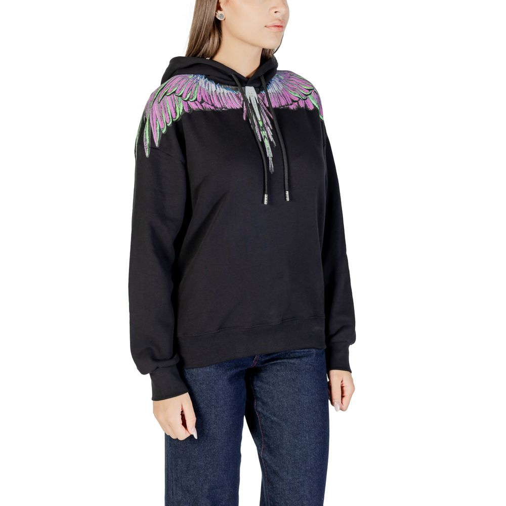 Black Cotton Hoodie