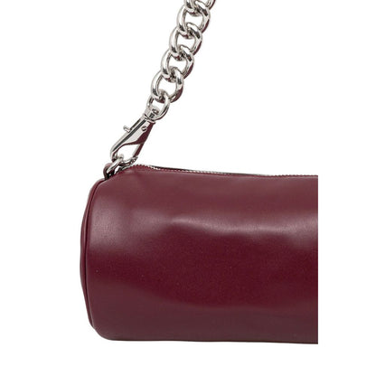 Bordeaux Artificial Leather Handbag