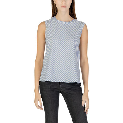 Blue Cotton Tank Tops