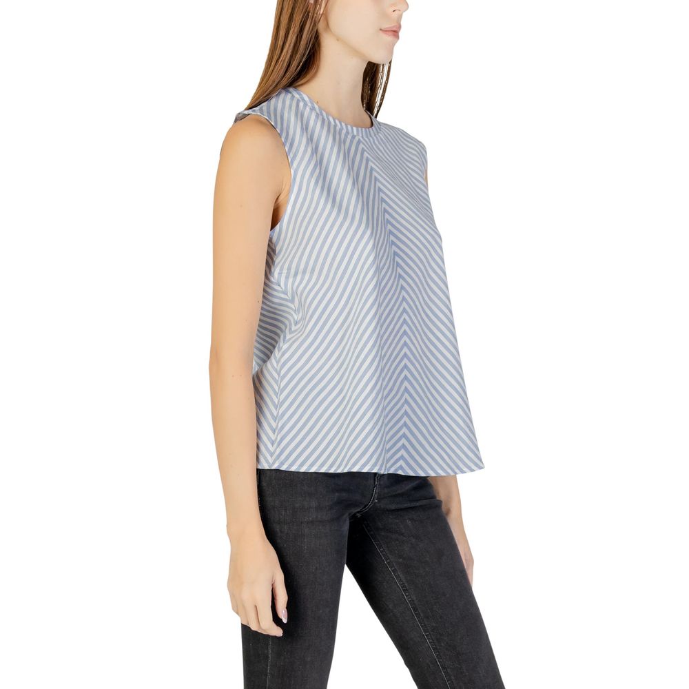 Blue Cotton Tank Tops