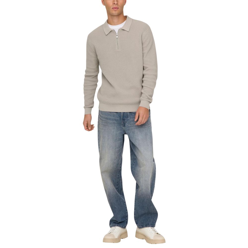Blue Recycled Cotton Relaxed Fit Jeans