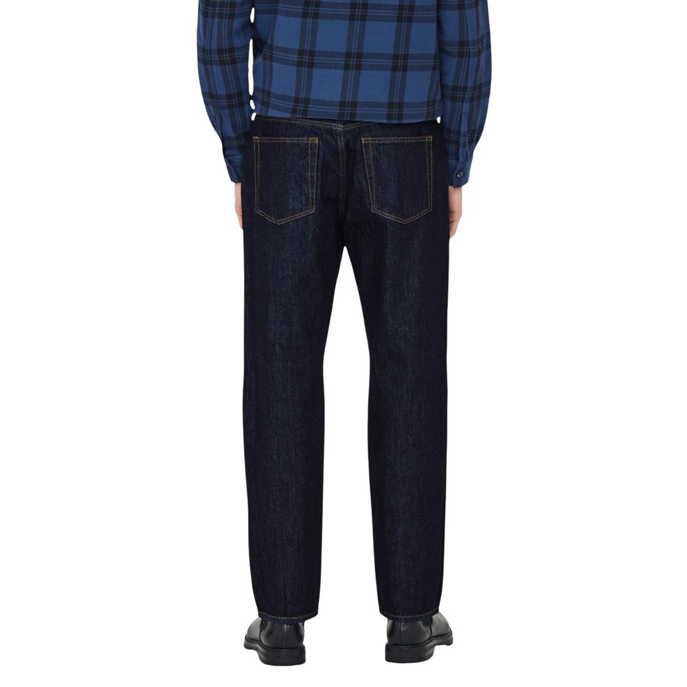 Blue Recycled Cotton Slim Fit Jeans