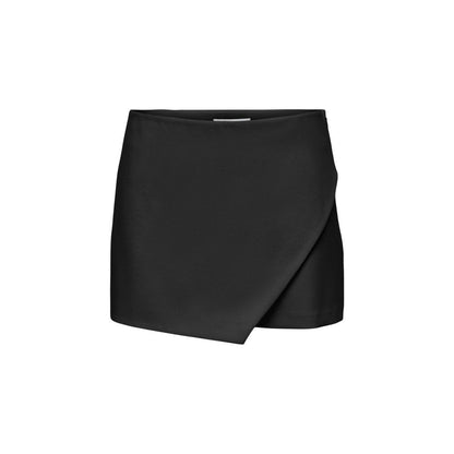 Black Polyester Shorts