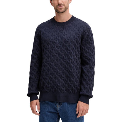 Blue Cotton Sweatshirt