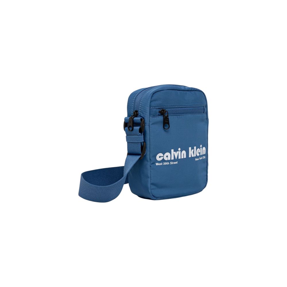 Blue Recycled Polyester Crossbody Bag