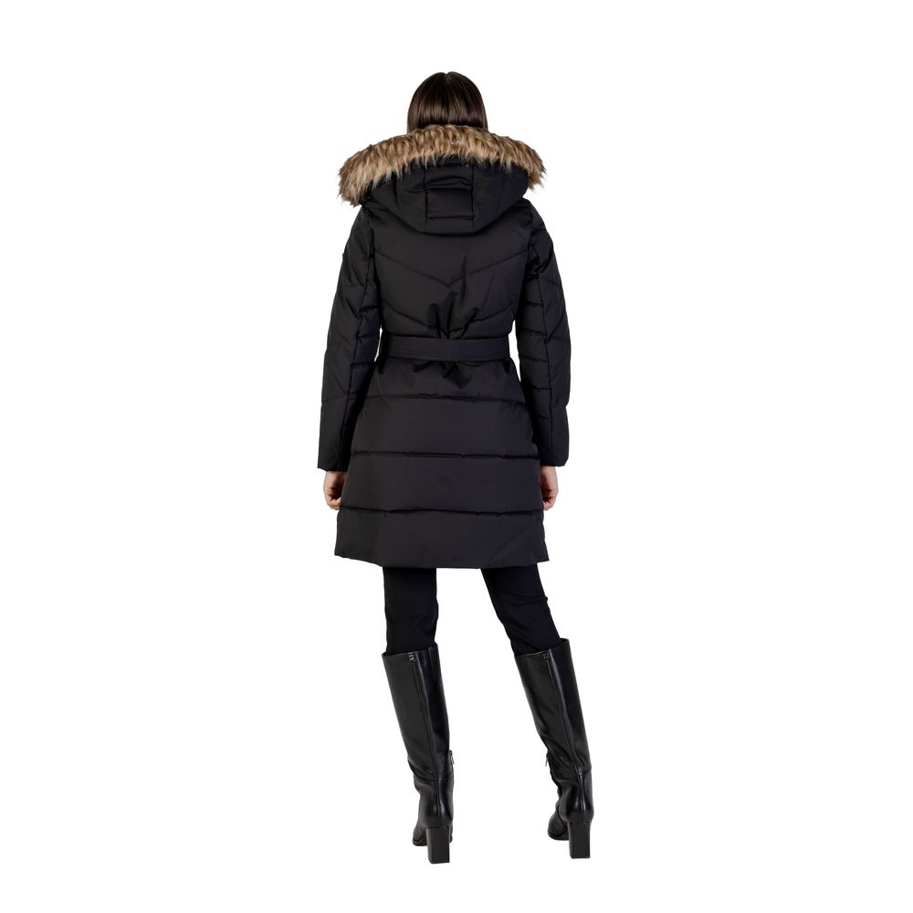 Black Polyester Coat
