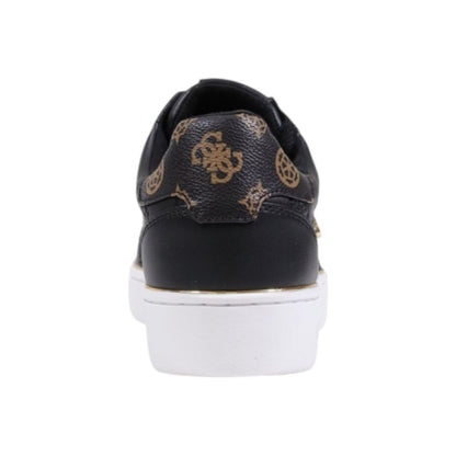 Black Polyethylene Low Top Sneakers
