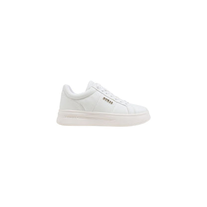 White Polyethylene Platform Sneakers