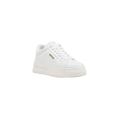 White Polyethylene Platform Sneakers