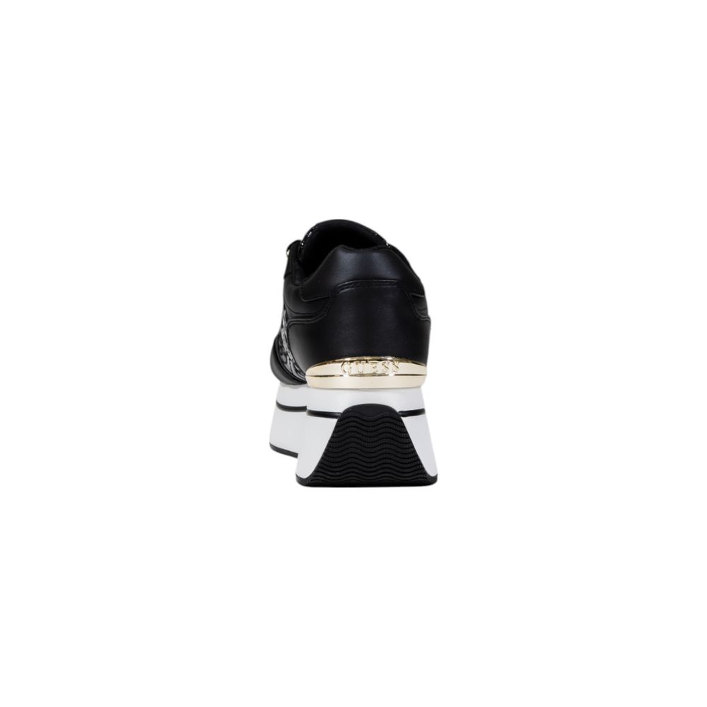 Black Polyethylene Platform Sneakers