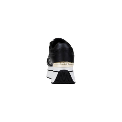 Black Polyethylene Platform Sneakers