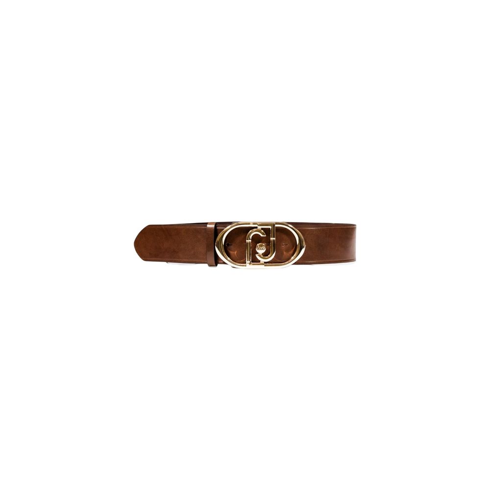 Brown Leather High-Waist Belt