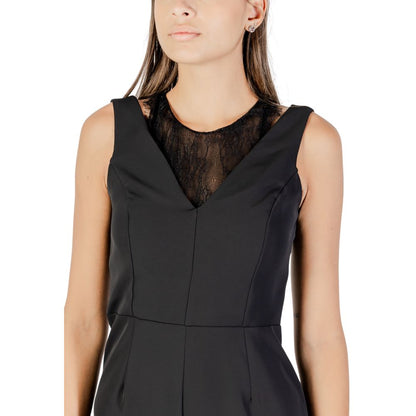 Black Polyester Jumpsuit