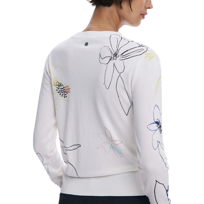 Cream Viscose Sweatshirt