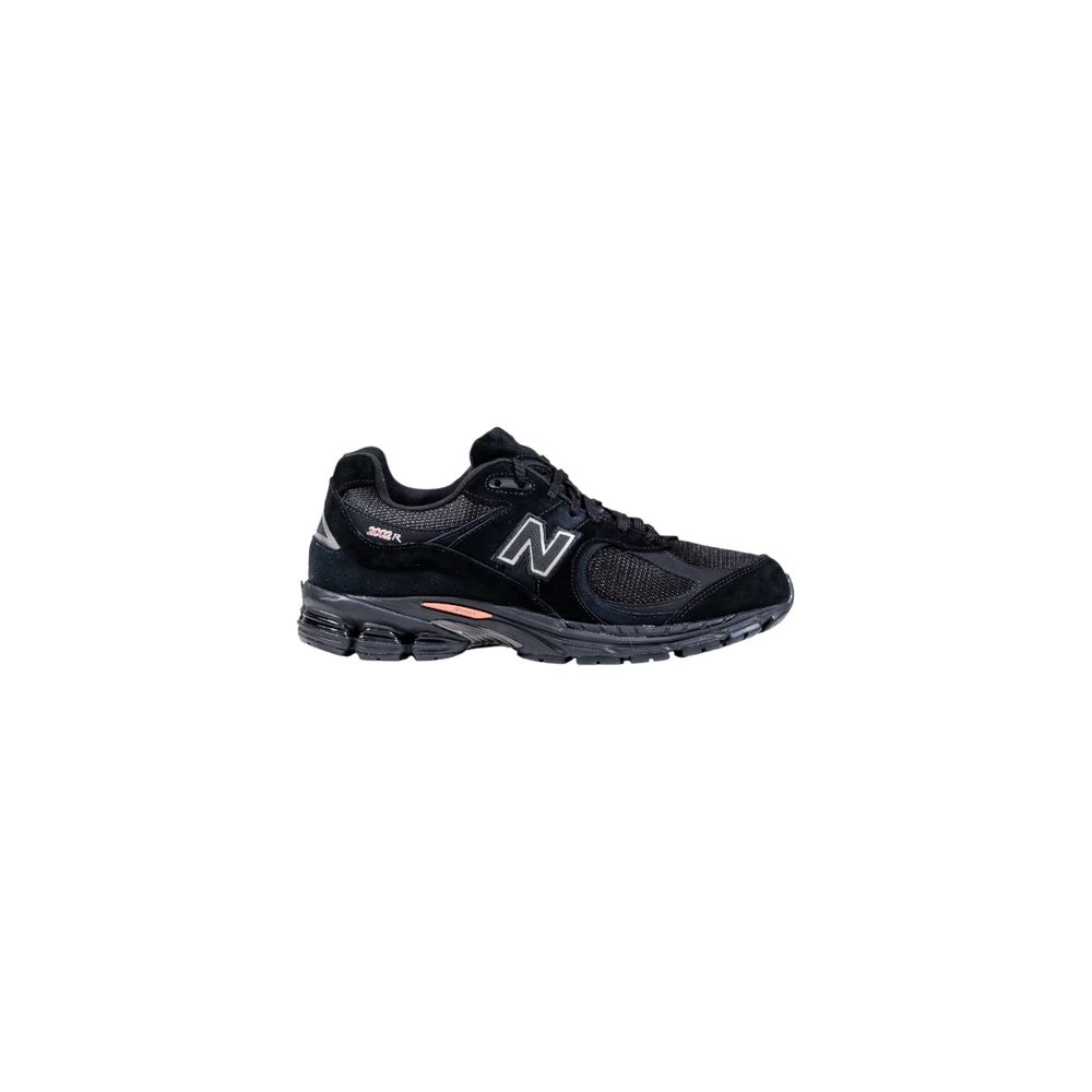 Black Suede Leather Athletic Sneakers