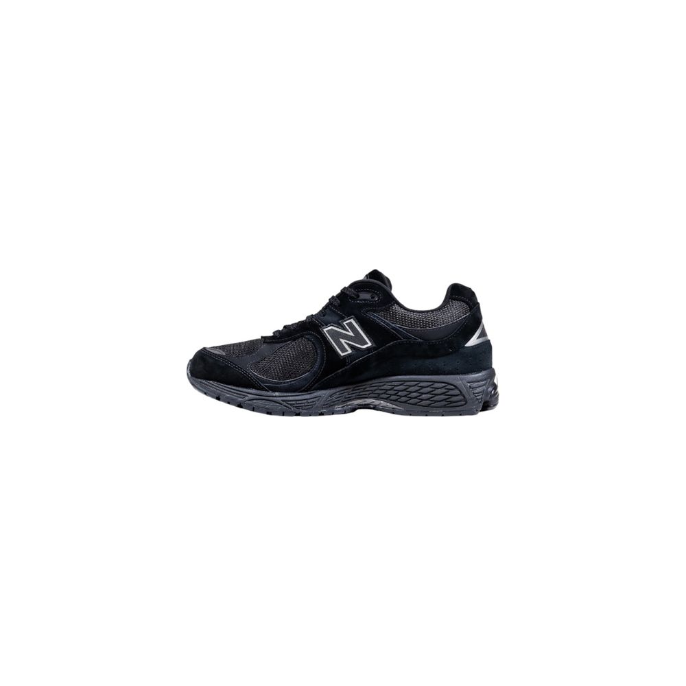 Black Suede Leather Athletic Sneakers
