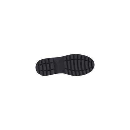 Black Polyethylene Lace-Up Boots