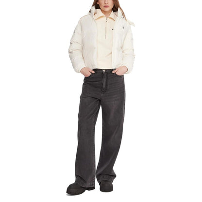 Cream Polyamide Coat
