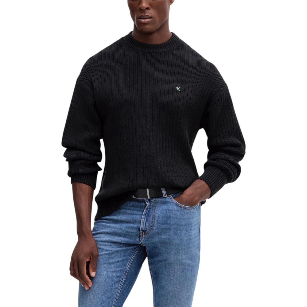 Black Cotton Sweatshirt