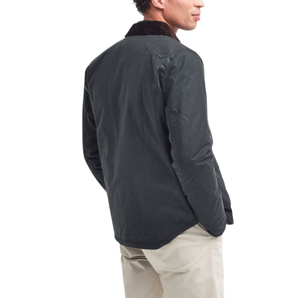 Gray Cotton Shell Jacket