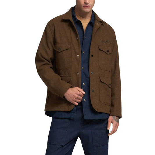 Brown Polyester Coat