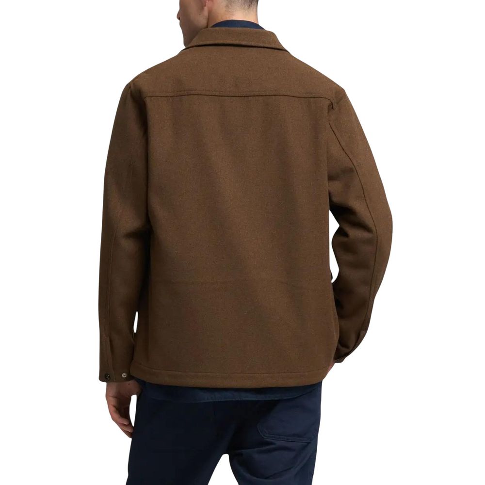 Brown Polyester Coat
