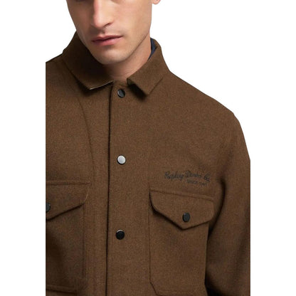 Brown Polyester Coat