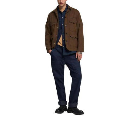 Brown Polyester Coat