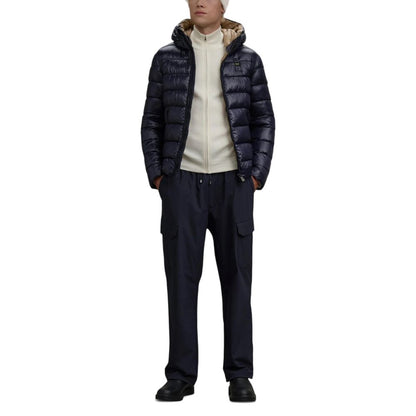 Blue Polyester Coat