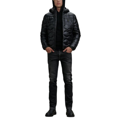Black Polyamide Full-Length Jacket