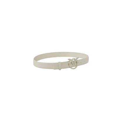 White Leather Regular Belt