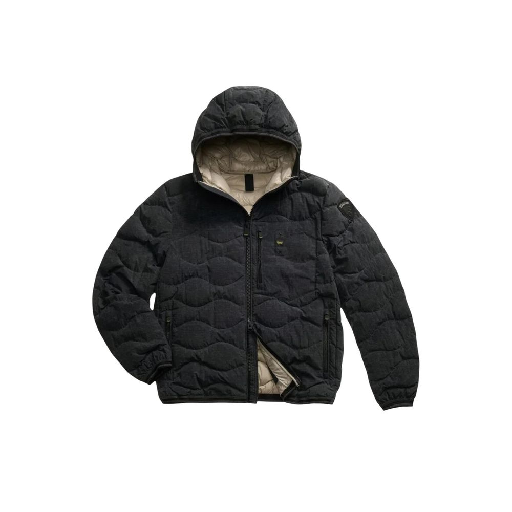 Black Polyester Coat