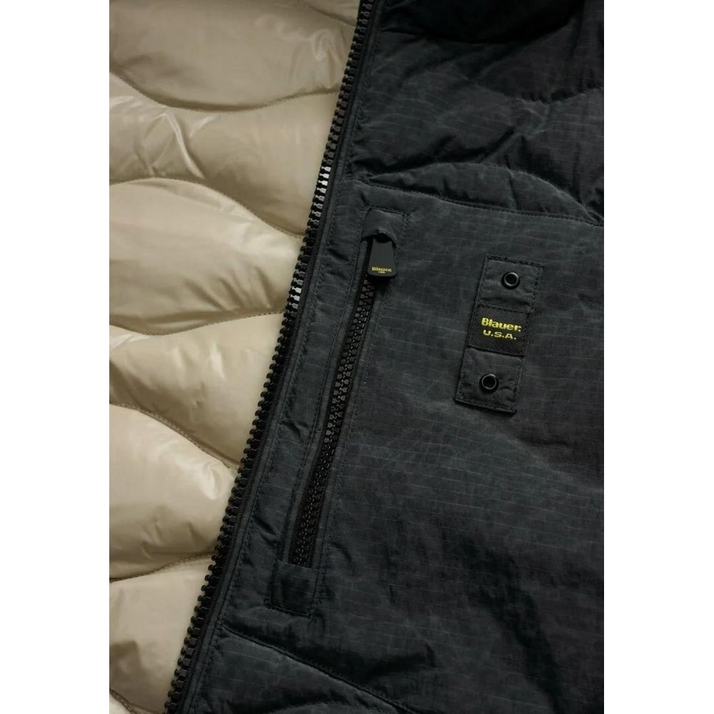 Black Polyester Coat