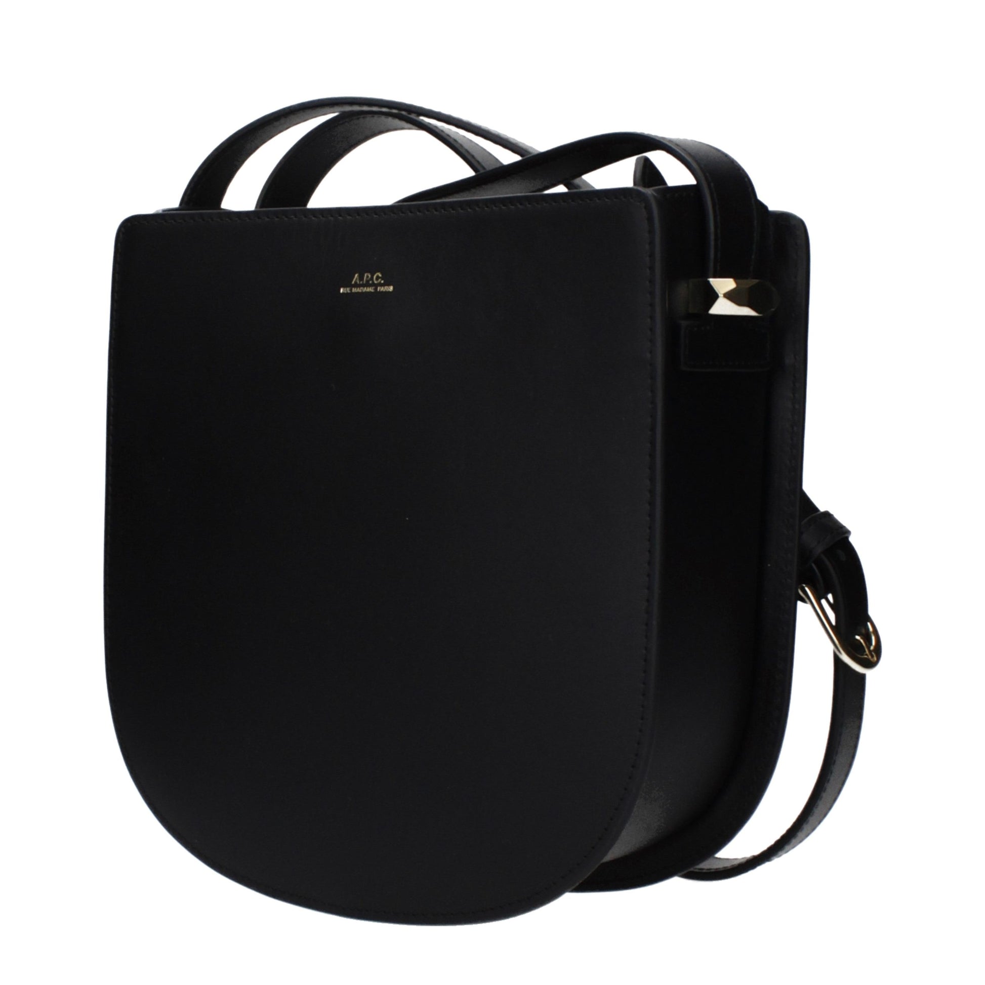 Black Leather Crossbody Bag