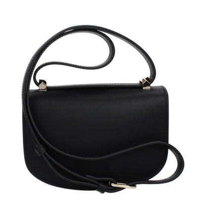 Black Leather Shoulder Bag