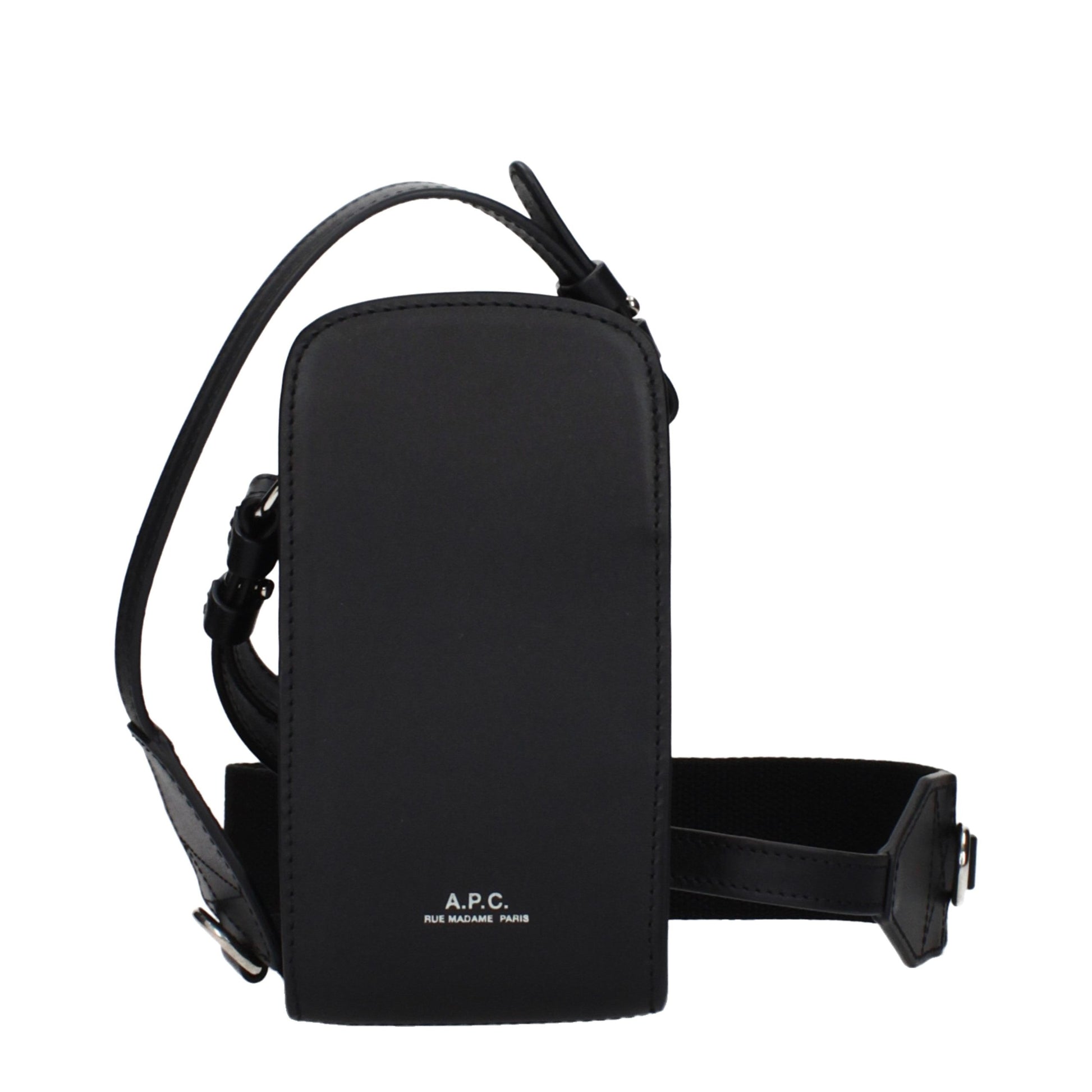 Black Leather Crossbody Bag