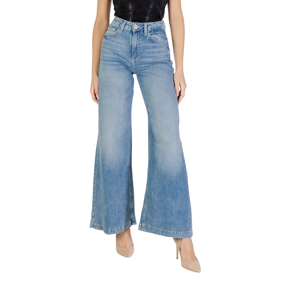 Light Blue Cotton Relaxed Fit Jeans