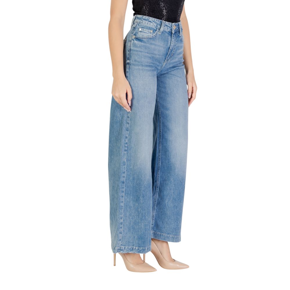Light Blue Cotton Relaxed Fit Jeans