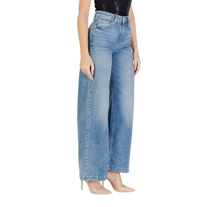 Light Blue Cotton Relaxed Fit Jeans