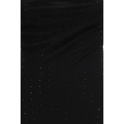 Black Polyester Casual Dress