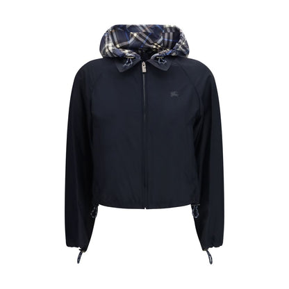 Blue Polyamide Full-Length Jacket