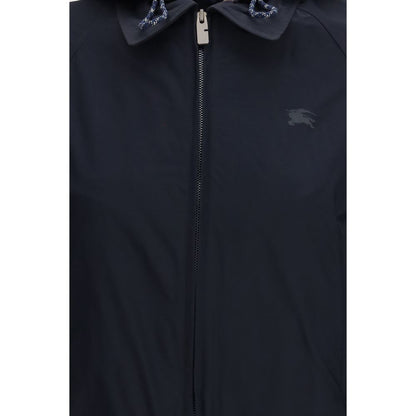 Blue Polyamide Full-Length Jacket