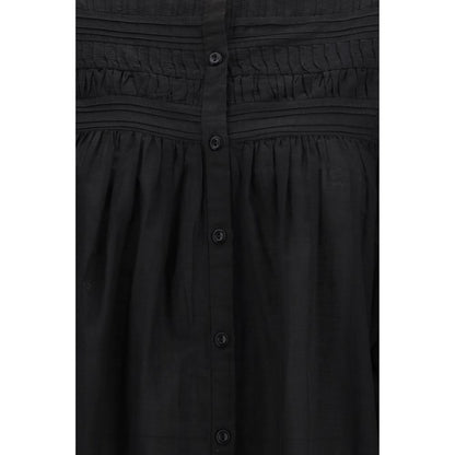 Black Cotton Dress Shirt