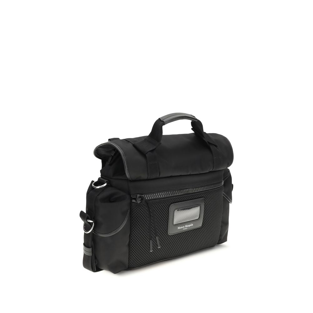 Black Polyamide Shoulder Bag